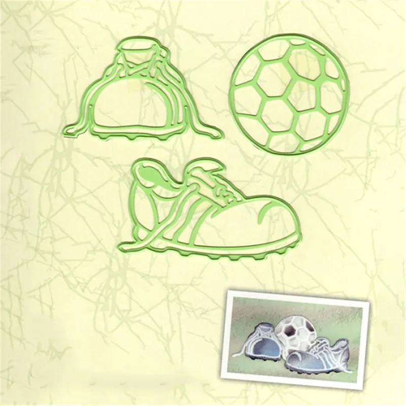 

GJCrafts Football Dies Metal Cutting Dies for Scrapbooking Card Making Album Embossing Crafts Stencil Craft New 2019 for Dies