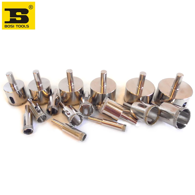 BOSI 8mm-42mm diameter Diamond Coated Core Hole Drill Bit For Tiles Marble Glass Ceramic BOSI 8mm-42mm diameter Diamond Coated Core Hole Drill Bit For Tiles Marble Glass Ceramic