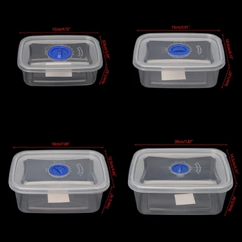 

Plastic Transparent Reusable Food Storage Container Lunch Box Airtight Seal With Lid Food Storage Container