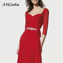 Ayicuthia элегантный кристалл свадебный пояс Стразы Свадебная вечеринка невесты или подружки невесты, Платье с поясом пояс Y27