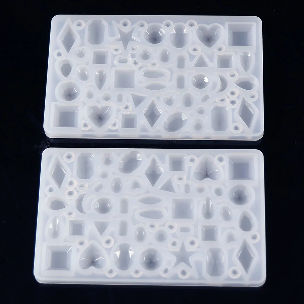 

1Pc Transparent Silicone Mold Resin Decorative Craft DIY Different Type Heart Moon Geometric Star Silicone Mold For Jewelry