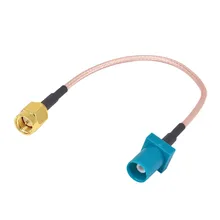 2 шт./лот SMA Мужской в Fakra Z мужской gps Антенна удлинитель коаксиального кабеля RG316 15 см