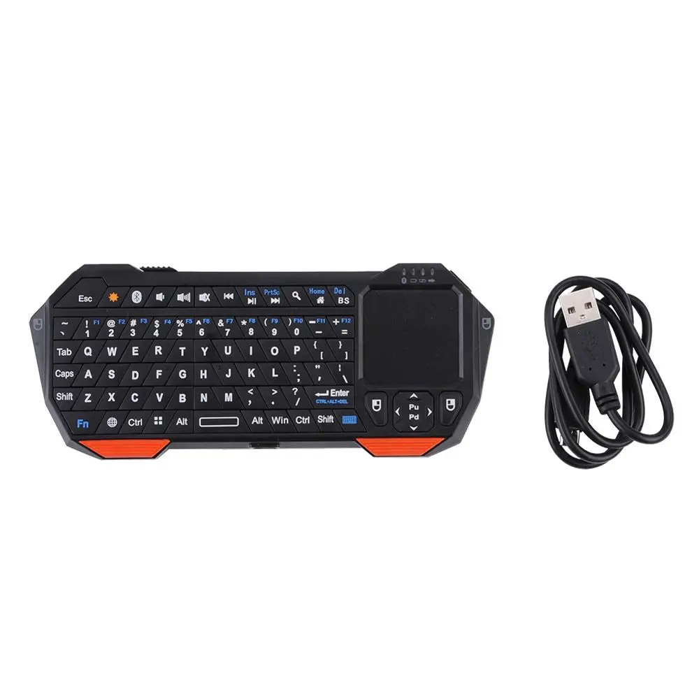 

Mini Wireless Keyboard for Smartphone Laptop Tablet Stand by iOS Android System Built-In Touchpad