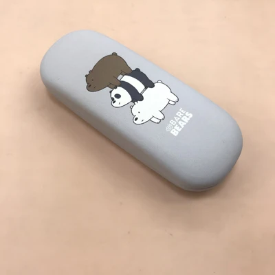 Ретро Элегантный Мультфильм мишки очки коробка Мода Ins девушка близорукость
