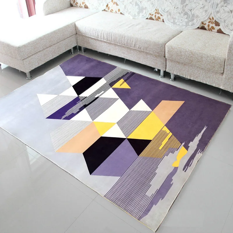 Zeegle большой размер ковры для гостиной дома Коврики для спальни противоскользящие диван стол пол коврики обеденные комнаты коврики для гостиной - Цвет: Simple 1