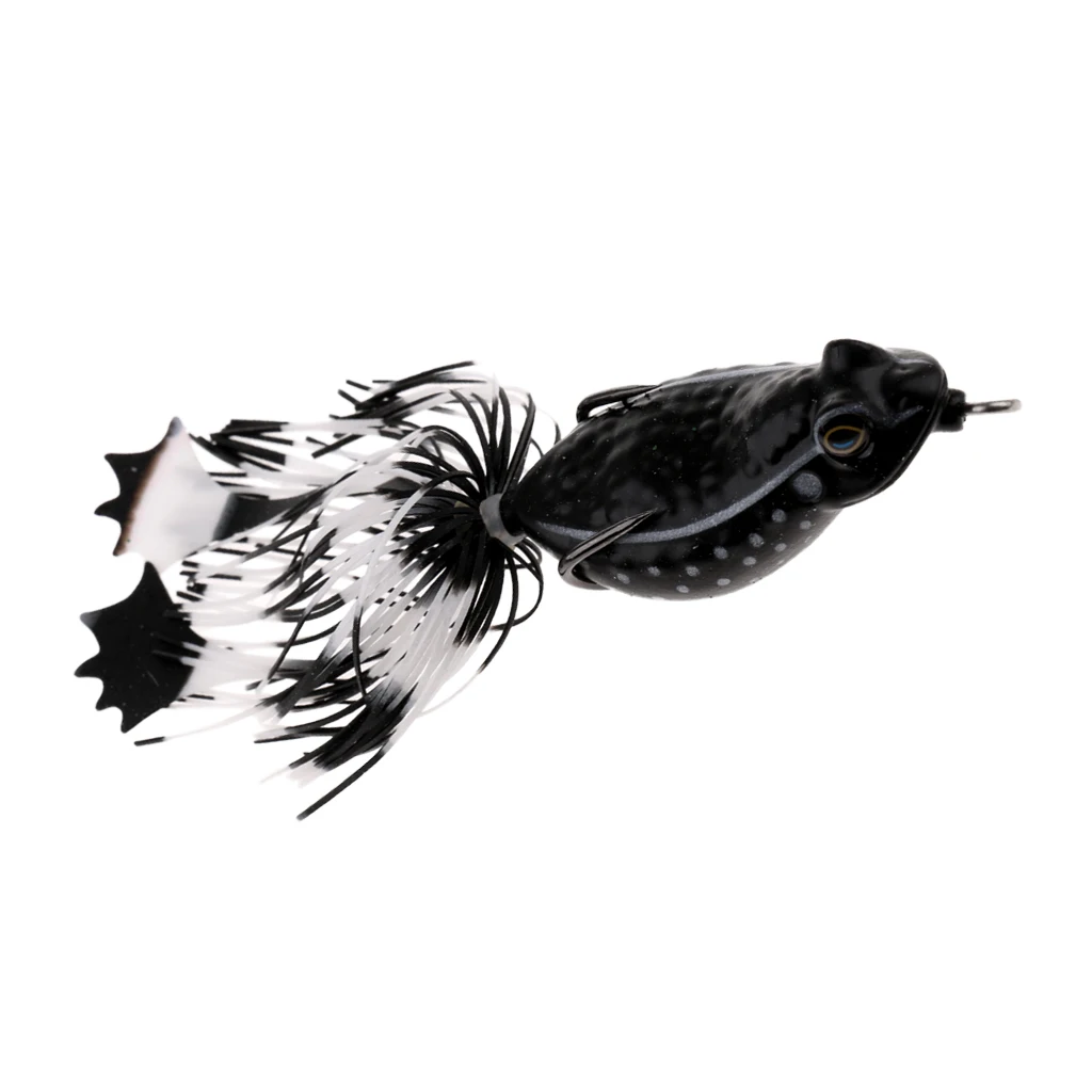 3D Frog Soft Fishing Lure Bait Floating Crankbaits Bass Pike Perch Catfish Snakehead Topwater Hollow Body Artificial Lures