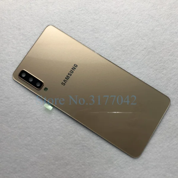 A7 заднее стекло для samsung Galaxy A7 A750 A750F SM-A750F A750GN-DS крышка батареи задняя дверь корпус - Цвет: A7 2018 Gold