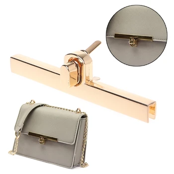 

THINKTHENDO New Metal Clasp Turn Locks Twist Lock for DIY Handbag Craft Bag Purse Hardware Elegant Gold Bag Accessories