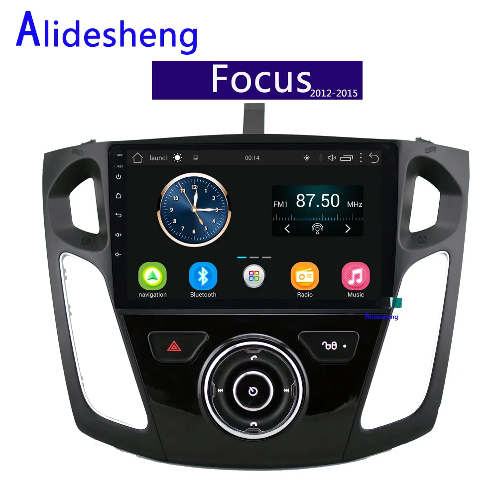 2din 2.5D Android автомобильный DVD мультимедийный плеер для Ford Focus 2012 2013 2014 2015 стерео