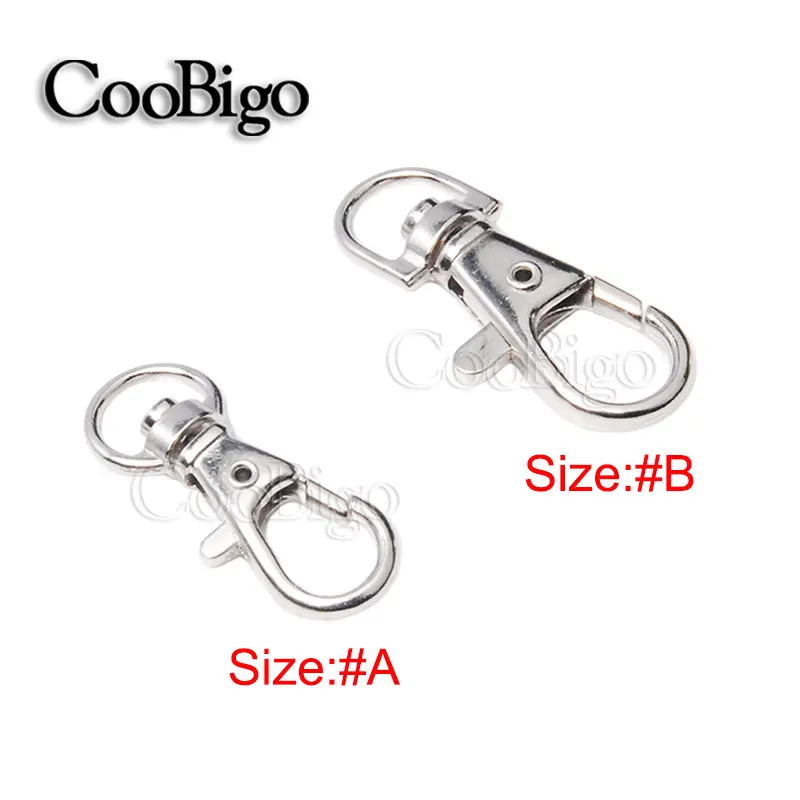 

5pcs Metal Swivel Trigger Loster Clasps Snap Hook Key Chain Ring Paracord Lanyard DIY Craft Outdoor Backpack Bag Parts Strap