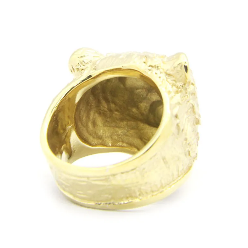 Gold Thin Band Bear Ring – The Golden Bear