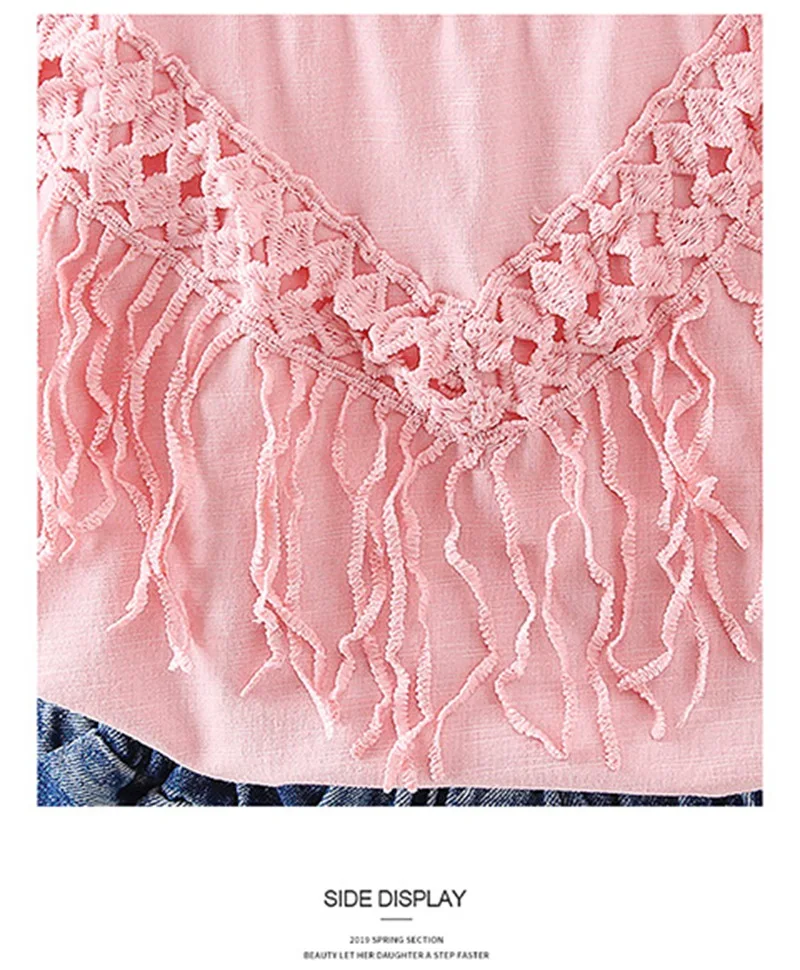 CROAL CHERIE  Baby Girl Clothes 2PCS Toddler Kids Baby Girls Outfits Short Sleeve T-shirt Tops+Short Pants Tassel Clothes Set  (5)
