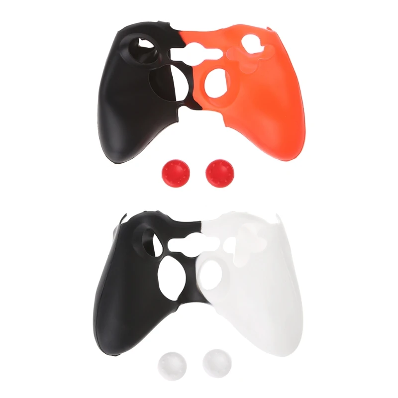 

Double-Color Silicone Cover Joystick Gel Skin Soft Protective Case for XBOX 360 Controller Gamepad