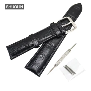 

Bamboo pattern Watch straps 14MM 16MM 22MM watchband 20MM 2020 Genuine Leather strap 20 watchbands 18MM 22 relogios masculino