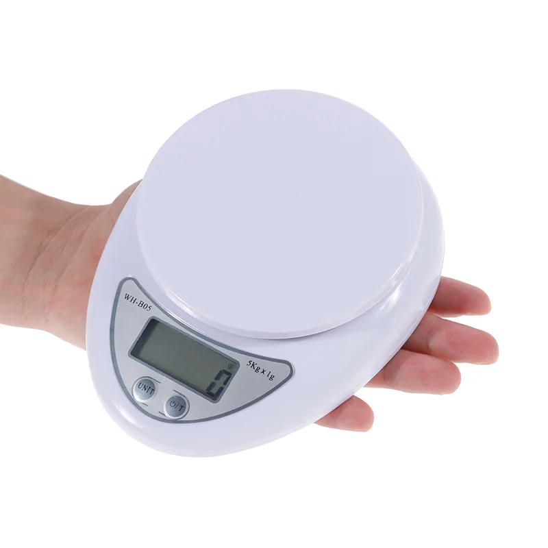 Anpro портативные электронные весы с ЖК-дисплеем, 1 г/5 кг, цифровые мини электронные маленькие весы, кухонные весы, взвешивание, инструмент для измерения