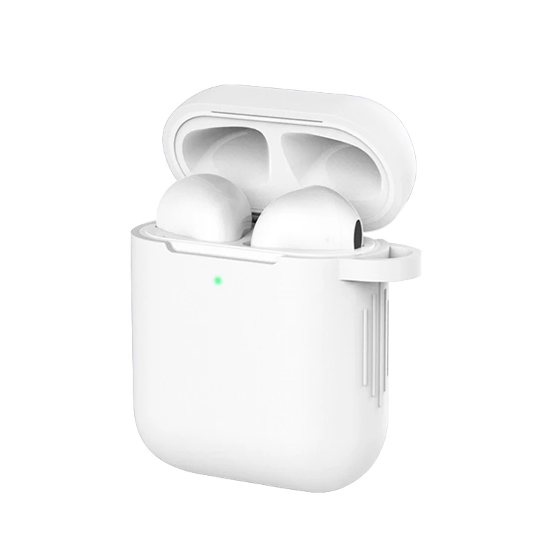 Чехол для наушников Mr для Apple AirPods 2, силиконовый чехол, беспроводные Bluetooth наушники Air Pods, защитный чехол для AirPod Silm, чехол - Цвет: Transparent