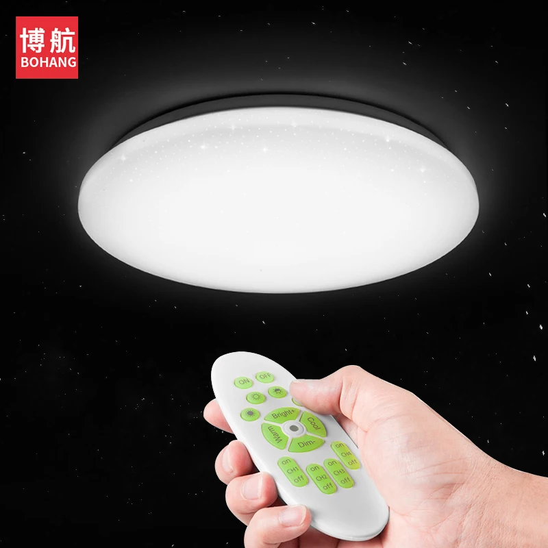 

Modern Intelligence Remote Control 25W LED Ceiling Lamp Dimming Home Bedroom Starry sky Eye-protective Ceiling Lights D330*H70mm