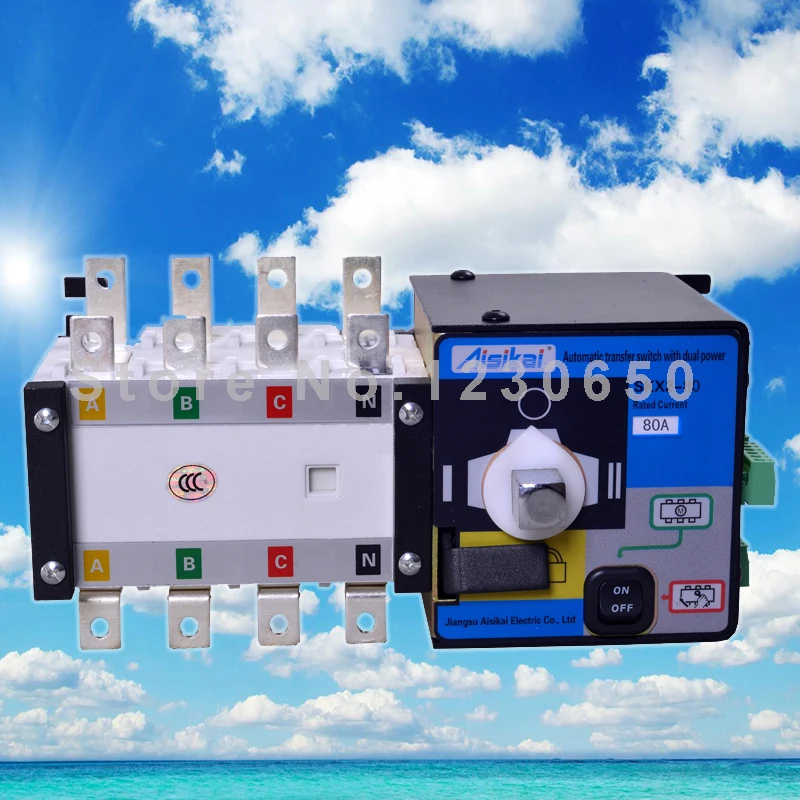 

Automatic Transfer Switch 4P(ATS 80A) for generator