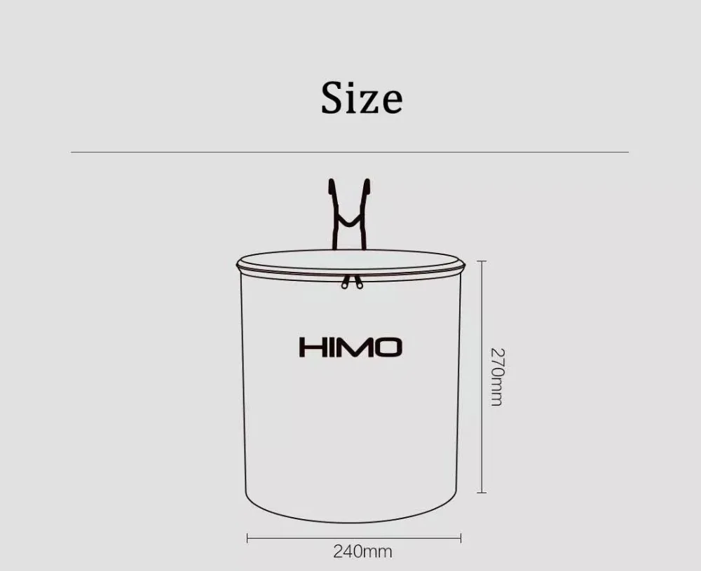 Xiaomi Himo 12L Waterproof Storage Basket Bike Bag Supplies For Xiaomi Electric Scooter HIMO C20 V1 Series Universal