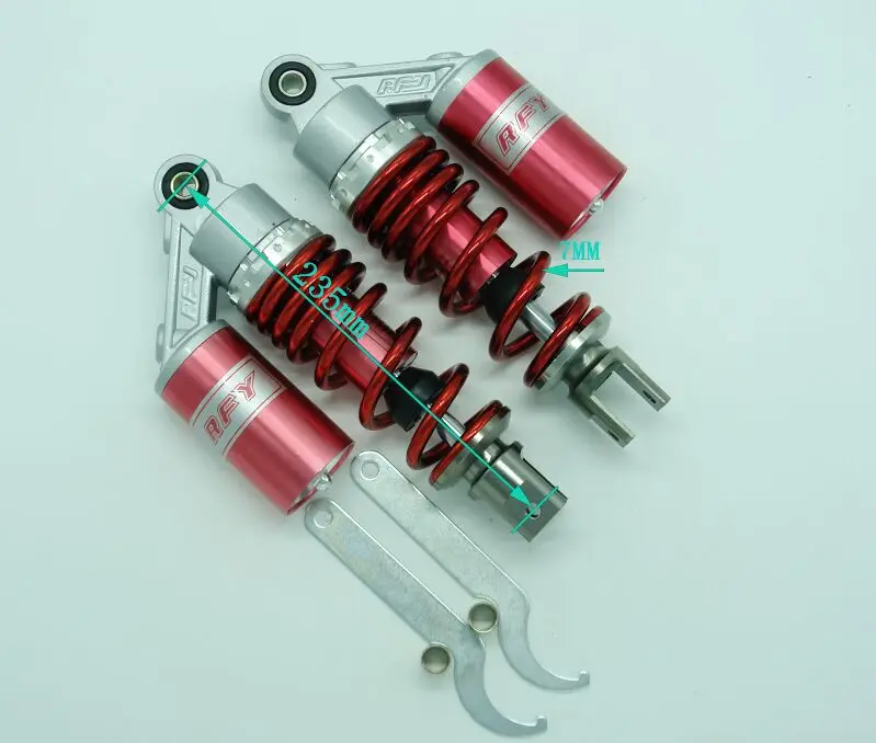 

9.25" 235mm Fork Clevis Ends Air Gas Shock Absorbers Replacement Universal Fit For Honda Suzuki Kawasaki Yamaha Ducati Scooter A