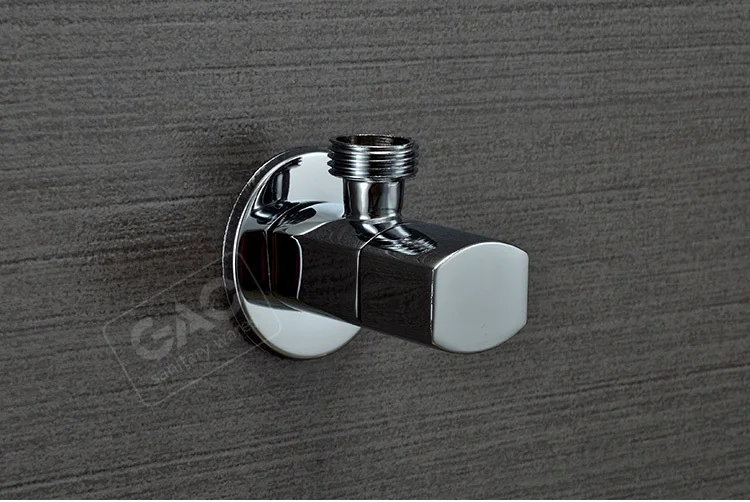 

G1/2" Male Thread Water Angle Valves Brass Chrome Finish Control Valve Copper Faucet Stop Valve Bathroom Accessories