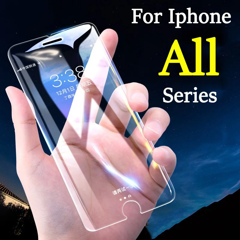 

For original iphone7 glass on the for apple iphone 6 5 7 8 plus xs xr xsmax ix Tempered Glas screen i phone aphone protector 10