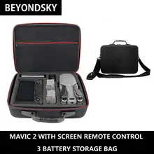 DJI Mavic 2 Smart Controller Waterproof Safety Carrying Case DJI Drone Remote Controller With Screen Accessories Storage Handbag waterproof storage bag handheld carrying case handbag for dji mavic air drone controller batteries accessories