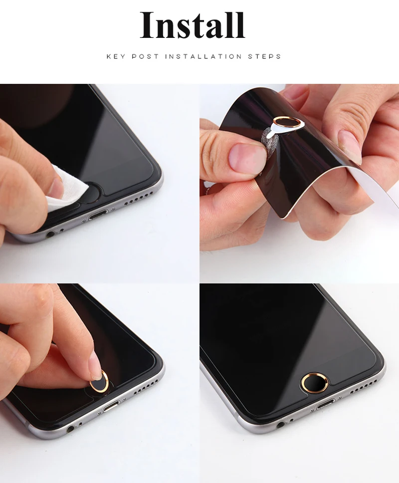 Для iPhone кнопка домой наклейка Touch ID протектор для iPhone 5S 5 se 4 6 S 6s 7 Plus 8 5SE чехол Роскошный Алюминиевый чехол для телефона