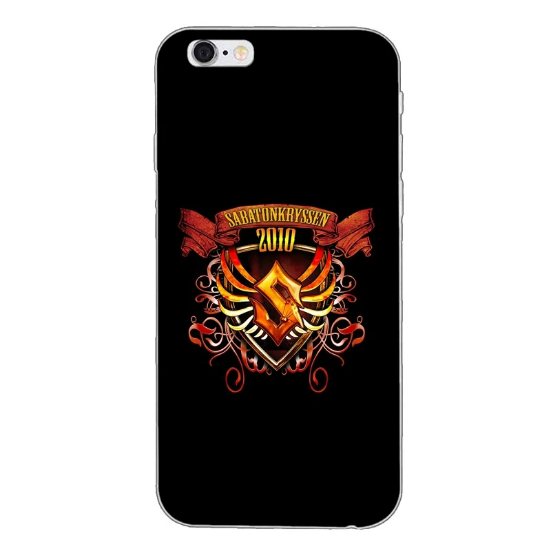 Sabaton прозрачный мягкий тонкий чехол из силикона мягкий чехол для iPhone X, 8, 8 plus, 7, 7 plus, 6 6s плюс 5 5S 5c SE 4 4S - Цвет: SabatonA05