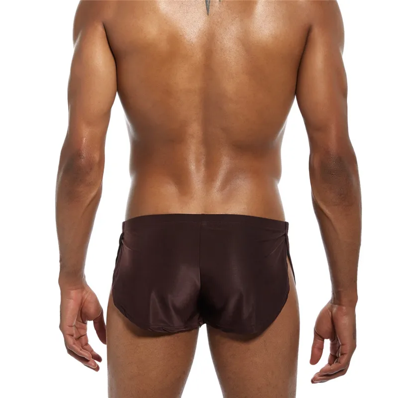 Бренд JOCKMAIL, мужское сексуальное нижнее белье, боксеры, шорты, ледяной шелк, мужские трусы для дома, ночное и нижнее белье, Гей Нижнее белье, трусы