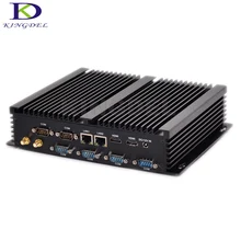 Kingdel i7 Fanless Computer Mini PC Windows 7 Core i7 2*Intel Gigabit NICS 6*RS232 Slim Computer 300M Wifi 2*HDMI TV Box 8GB RAM