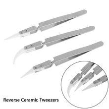 Анти-статический обратный Керамика Пинцет термостойкие проводящий пинцет