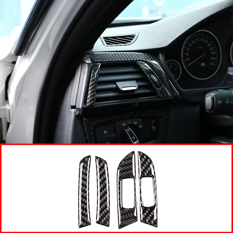 

Carbon Fiber Air Vent Stickers Trim For BMW 3 Series GT F30 F33 F34 F36 2013-2018 Accessories