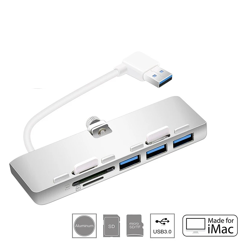 

Aluminum USB 3.0 hub 3 ports USB3.0 combo adapter splitter with SD/TF Card Reader for iMac Slim Unibody pc computer accessories