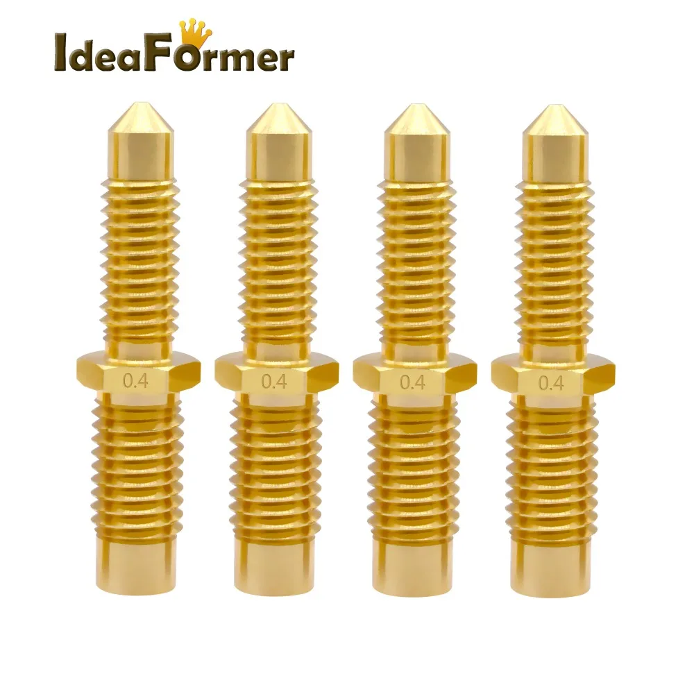 

2Pcs V6 Intergrated nozzle with Throat nozzle 0.4/0.5mm for V6 Hotend Extruder 3D Printer parts