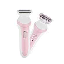 Battery Powered Women Shaver Electric Epilator Shaving Hair Removal Female Body Bikini Trimmer Depilation Machine Depilator 10 pcs kemei electric lady shaver female body hair removal razor trimmer women facial epilator painless female shaving machine