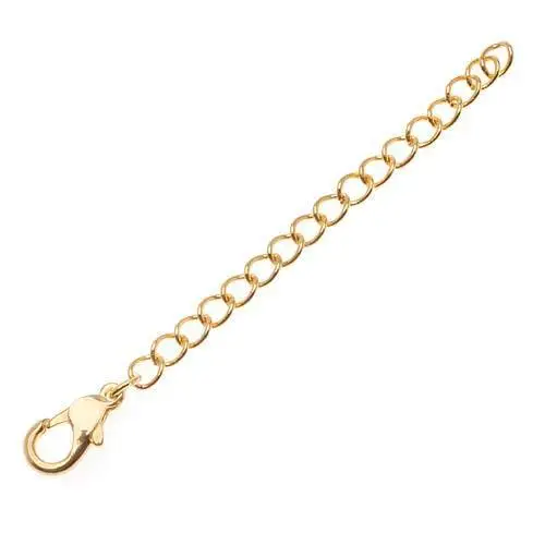 Free shipping!!!! Gold Plated Chain Necklace Extender 2 Inch W/ Lobster