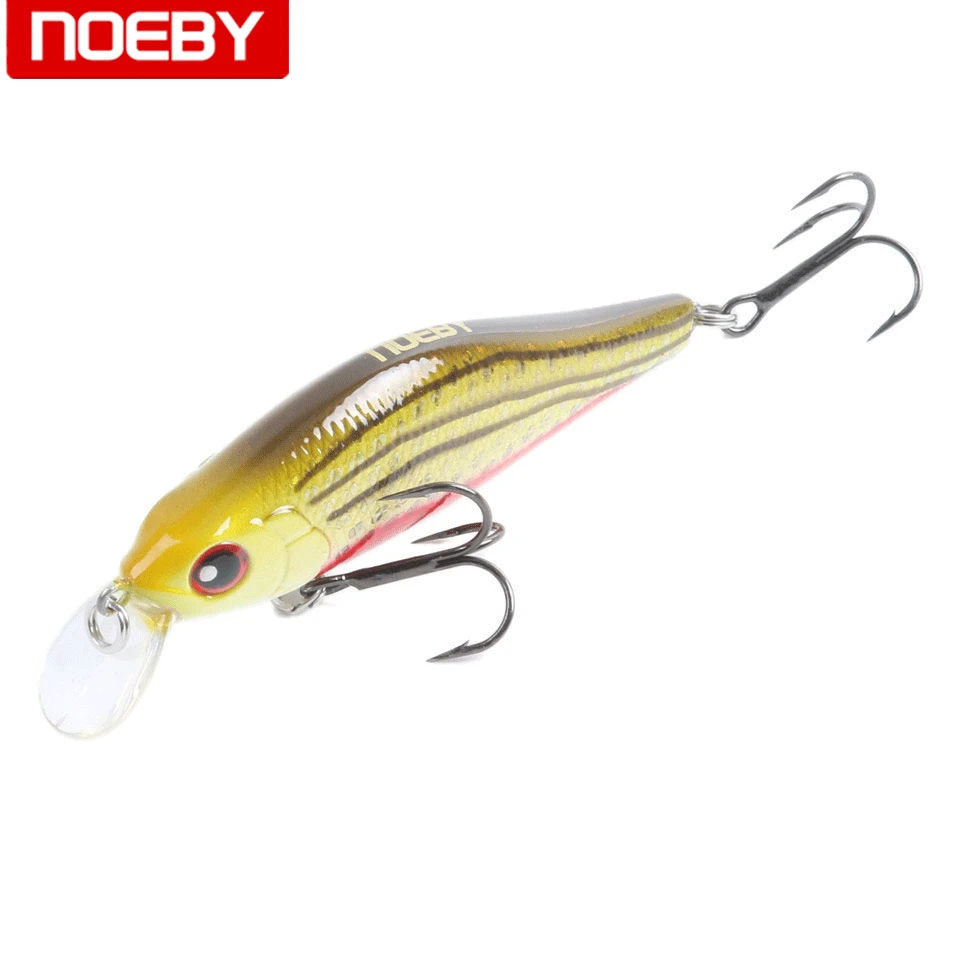 NOEBY Suspending Minnow Bass Pike Walleye Trout Plastic Fishing Wobbler