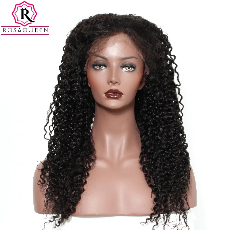 

Rosa Queen Lace Front Human Hair Wigs For Black Women Brazilian Kinky Curly Remy Hair 130% Density With Baby Hair