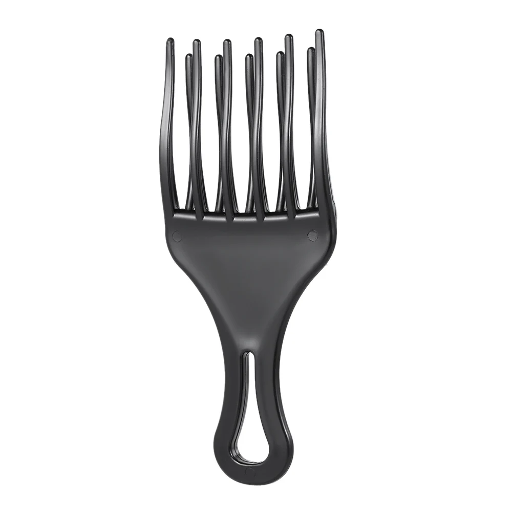 1Pc Insert Hair Pick Comb Afro Hair Pick Comb Fork Hairbrush Plastic