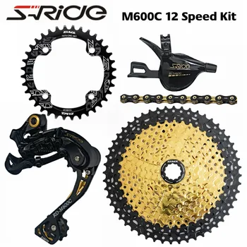 

S-RIDE M600C 12 Speed Shifter + Rear Derailleurs + 50T 52T ZRACE Cassette / Chainrings + SUMC S12 Chain Groupset, Eagle 12 M9100