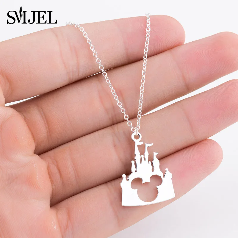 SMJEL Mini Animal Earing Mickey Earrings for Women Bijoux New Kids Earring Small Ear Studs Pendientes Cartoon Jewelry oorbellen - Окраска металла: xl380