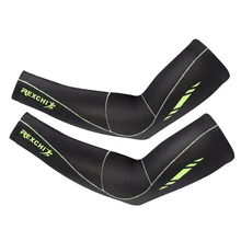 Ледяная ткань дышащая УФ-Защита Велоспорт Беговые рукава мужские фитнес Баскетбол налокотник Спорт Велоспорт уличные нарукавники