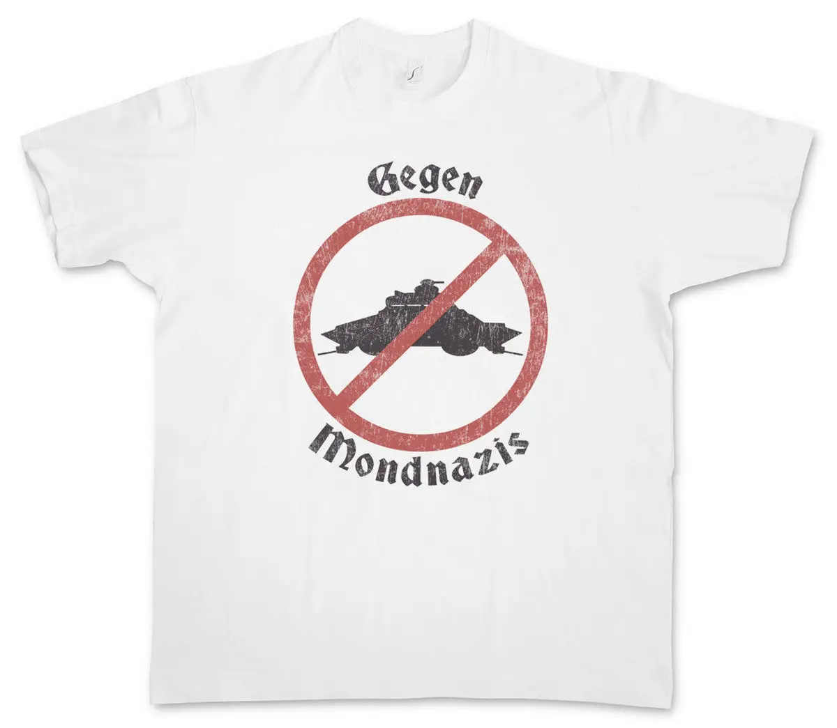

2019 Summer style GEGEN MONDNAZIS LOGO T-SHIRT Iron Sky Vril Nazis Haunebu Ufo Flugscheibe Shirt Hot Sale 100% cotton Tee shirt