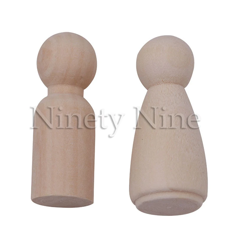 

20Pcs 55mm children's graffiti painted wood dolls men and women wooden dolls wood color puppet family