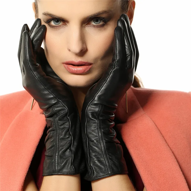 warmen women's leather gloves