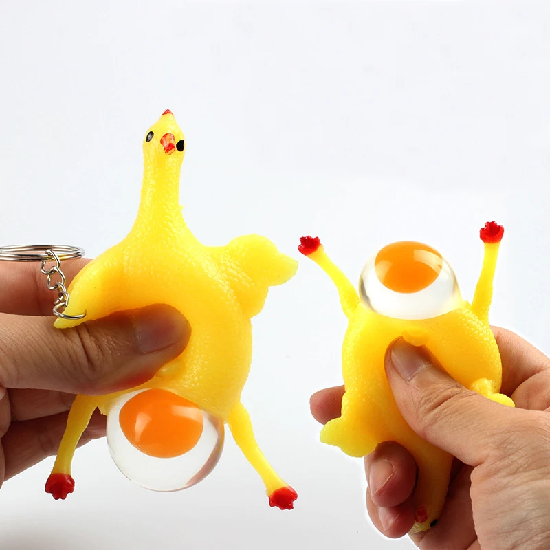 Surprise Toy Anti Stress Squeeze Toys Chicken and Eggs Funny Squishy Novelty toy Autism Mood Squeeze Relief Oyuncak