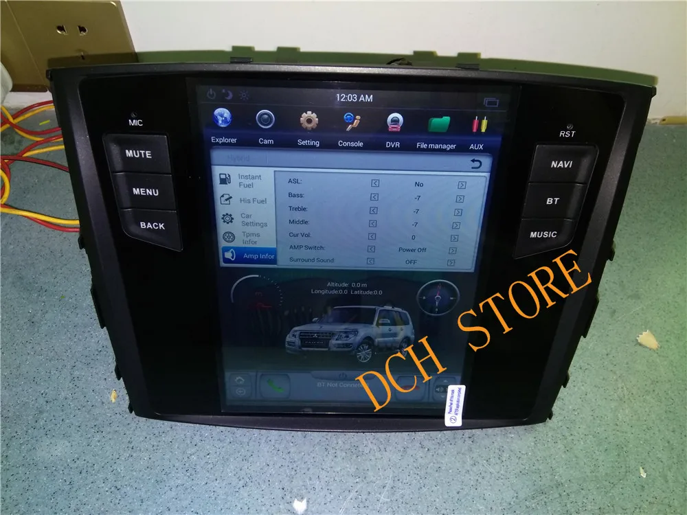 10,4 дюймов Tesla стиль Android 8,1 автомобильный DVD gps плеер для MITSUBISHI pajero V97 V93 2006- Shogun Montero 2006 PX6 CARPLAY