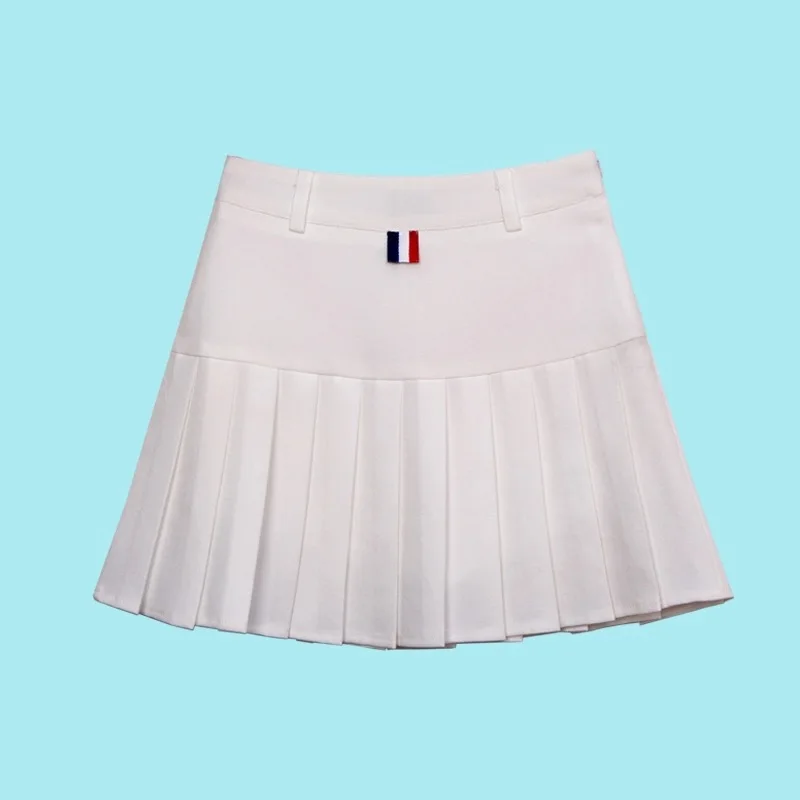 Для женщин опрятный школьный стиль мяч плиссированные юбки 2018 Новый Harajuku плюс размер в Корейском стиле для девочек; однотонное платье