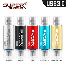 Розничная посылка OTG USB флеш-накопитель usb 3,0 флеш-накопитель 16 ГБ 32 ГБ 64 Гб 128 ГБ флеш-накопитель для телефона/планшета/ПК высокоскоростная карта памяти